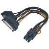 Akasa 2x SATA Power to 6pin PCIe Adapter Cable AKASA AK-CBPW13-15